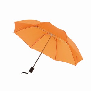 Opvouwbare, uit 2 secties bestaande manueel te openen paraplu Regular, oranje