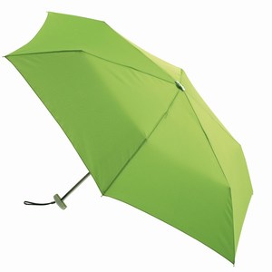 Mini opvouwbare uit 3 secties bestaande paraplu Flat, licht groen