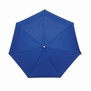 Opvouwbare, uit 5 secties bestaande paraplu Shorty, blauw
