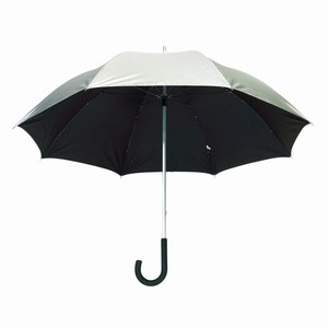 Manueel te openen golf paraplu Solaris, zilver, zwart