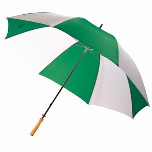 Manueel te openen golf paraplu Rainy, groen, wit