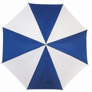 Manueel te openen golf paraplu Rainy, blauw, wit