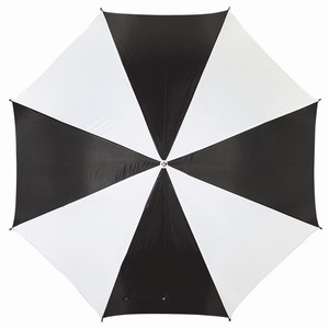 Manueel te openen golf paraplu Rainy, zwart, wit