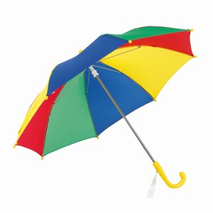 Manueel te openen kinderparaplu Lollipop, blauw, groen, rood, geel