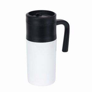 Thermosbeker Grab and Go. Wit, Zwart.