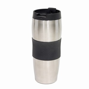 Thermosbeker roestvrij staal Au Lait. Zwart, Zilver.