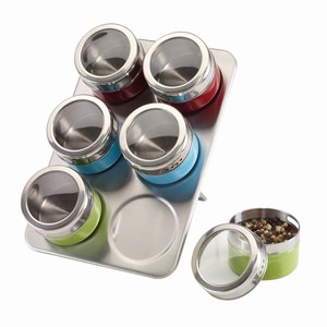 Kruidenrek van roestvrij staal Fantastic. Zilver, Rood, Blauw, Groen.