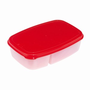 Broodtrommel Lunchbox Tasty. Rood.