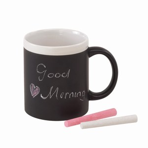 Mok Hot Message, wit, zwart