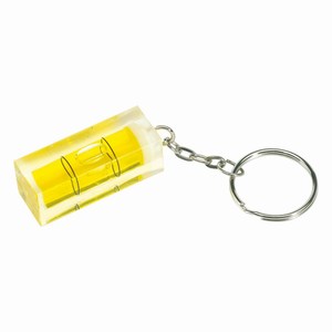Sleutelhanger met waterpasje, transparant