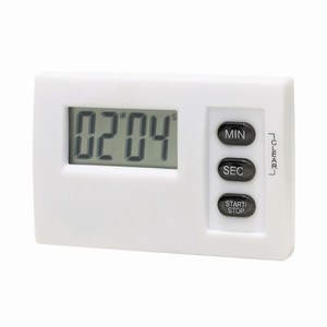 LCD timer met magneetje, wit
