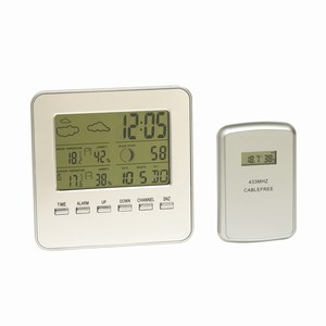 Weerstation In&Out. Zilver.
