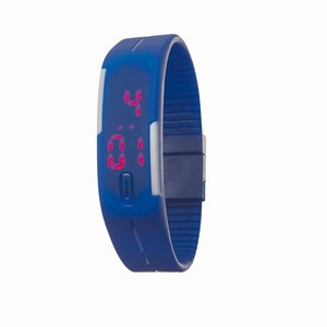 Digitaal horloge In Time. Blauw.