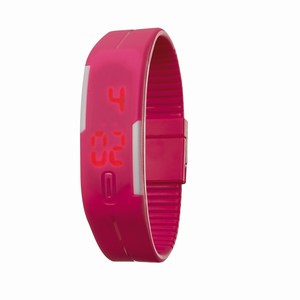 Digitaal horloge In Time. Roze.
