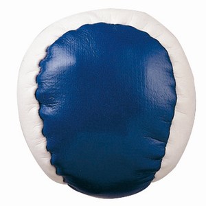 Anti stress bal van PVC materiaal, blauw, wit