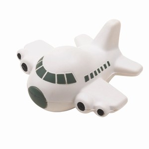 Anti stress vliegtuig Take off, grijs, wit