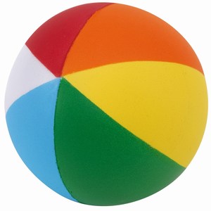 Anti-stress bal Colour up. Wit, Blauw, Lichtblauw, Rood, Geel.