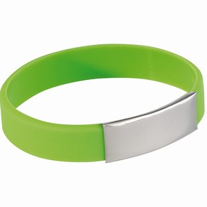 Siliconen armband Strong. Appelgroen.