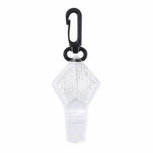 Sleutelhanger met fluitje en reflector Whistler. Wit.