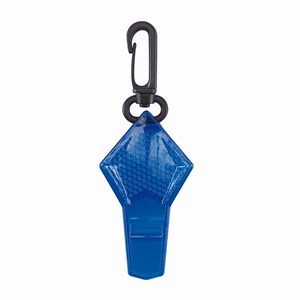 Sleutelhanger met fluitje en reflector Whistler. Blauw.