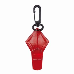 Sleutelhanger met fluitje en reflector Whistler. Rood.