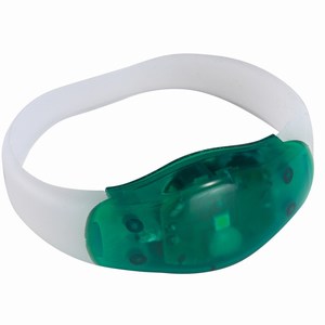 Siliconen armband Festival. Groen, Transparant.