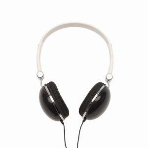 Hoofdtelefoon Volume. Zwart, Wit.