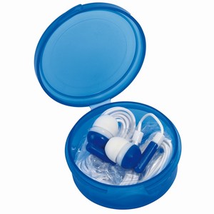 Oortelefoon Music. Blauw.