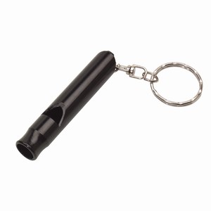 Fluitje van aluminium Flute. Zwart.