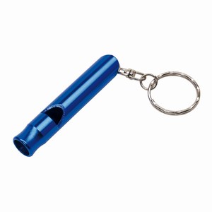 Fluitje van aluminium Flute. Blauw.