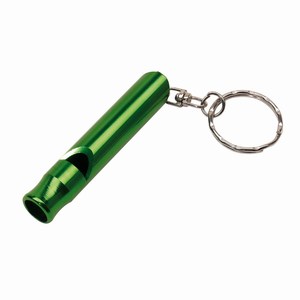 Fluitje van aluminium Flute. Groen.