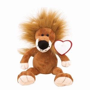 Pluche leeuw Fatzy, bruin, wit