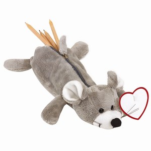 Pluche etui met ritssluiting Lara, muis