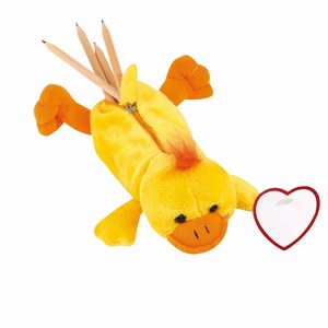 Pluche etui met ritssluiting Hurley, eend