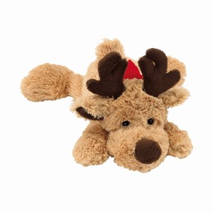 Pluche eland Fridolin. Bruin, Rood.