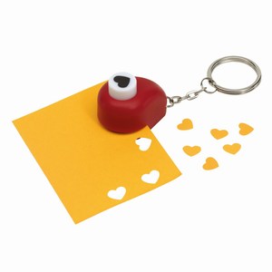 Hartvormige perforator Heart Cut. Rood.