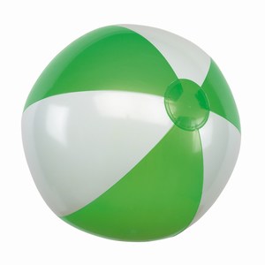 Opblaasbare PVC strandbal Atlantic, groen, wit