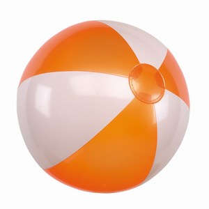 Opblaasbare PVC strandbal Atlantic, oranje, wit