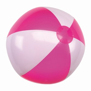 Opblaasbare PVC strandbal Atlantic, roze, wit