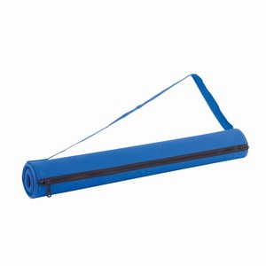Kunststof gevlochten strandmat Coast. Blauw.