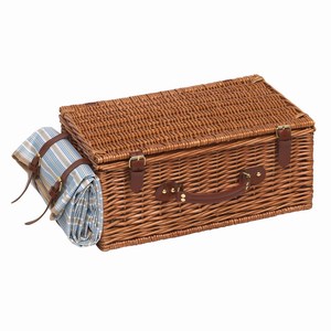 Picknickmand Madison Park, bruin, blauw, beige