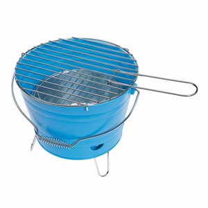Emmer-barbecue Bucket. Lichtblauw.
