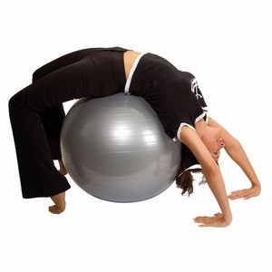PVC gymnastiekbal Fit, zilver