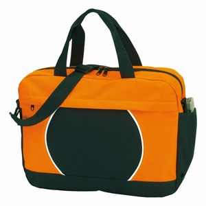 Documenten tas Pi, zwart, oranje
