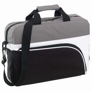 Laptoptas Narvik. Zwart, Wit, Grijs.
