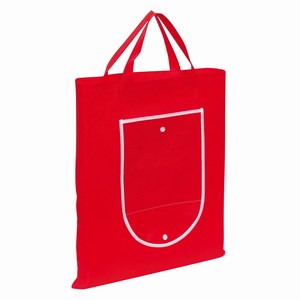 Opvouwbare boodschappentas Porto. Rood.