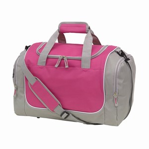Sporttas Gym. Grijs, Roze.