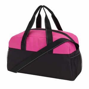 Sporttas Fitness. Zwart, Roze.
