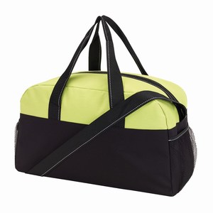 Sporttas Fitness. Zwart, Lichtgroen.