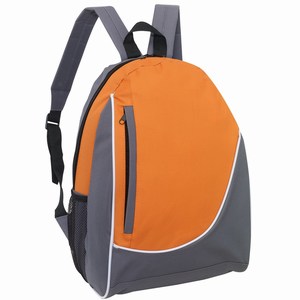 Rugtas Pop. Grijs, Oranje.